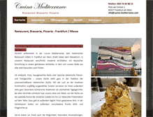 Tablet Screenshot of cucina-mediterraneo.com